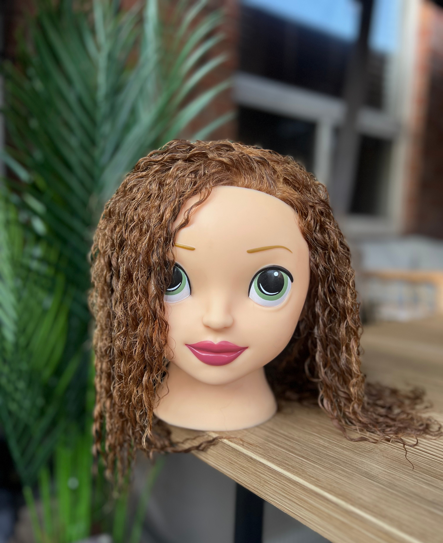 Liz Styling Doll Head for Kids - with Textured Natural Hair