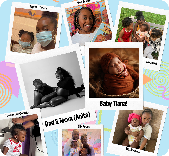 Anita Grant founder of Hello Hair - photos of her daughter