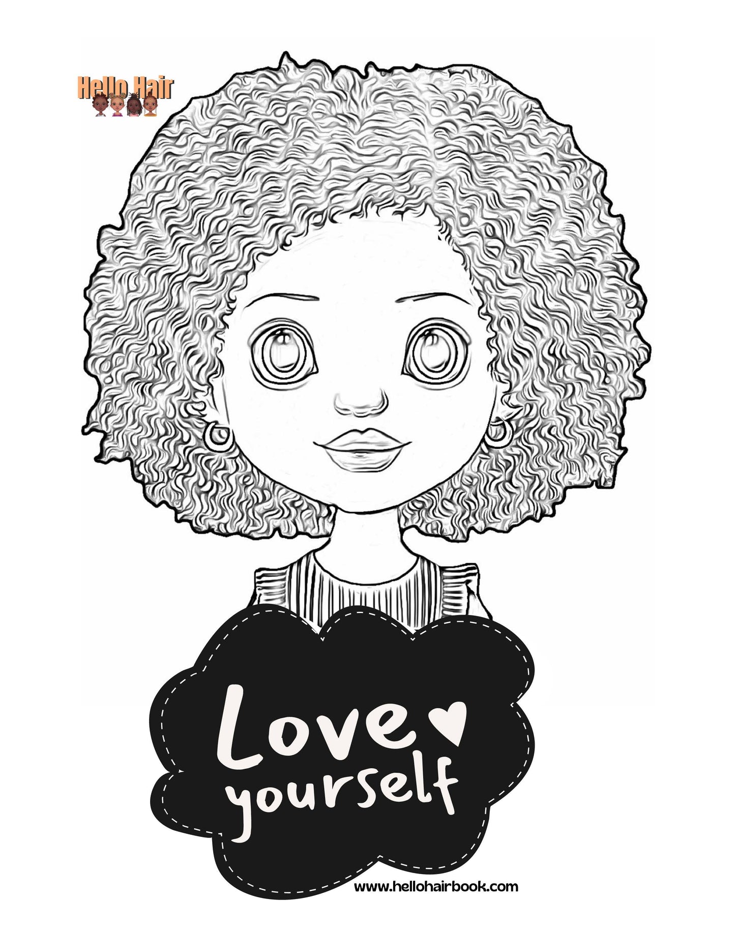 Hello Hair Coloring Sheets