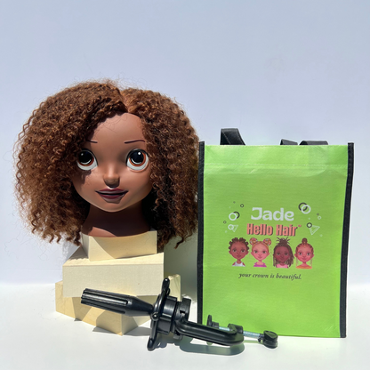 Jade Hair Styling Doll with Textured Natural Hair (Complete Kit)
