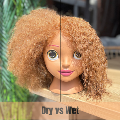 Tamia Hair Styling Doll for Kids - Textured Natural Hair - Dry vs Wet Hair